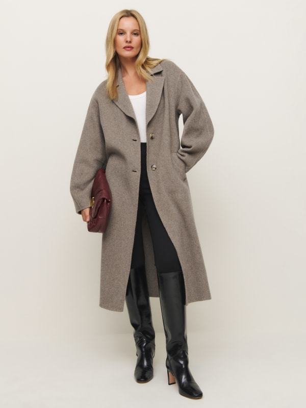 Wyatt Double-faced Coat - Stone